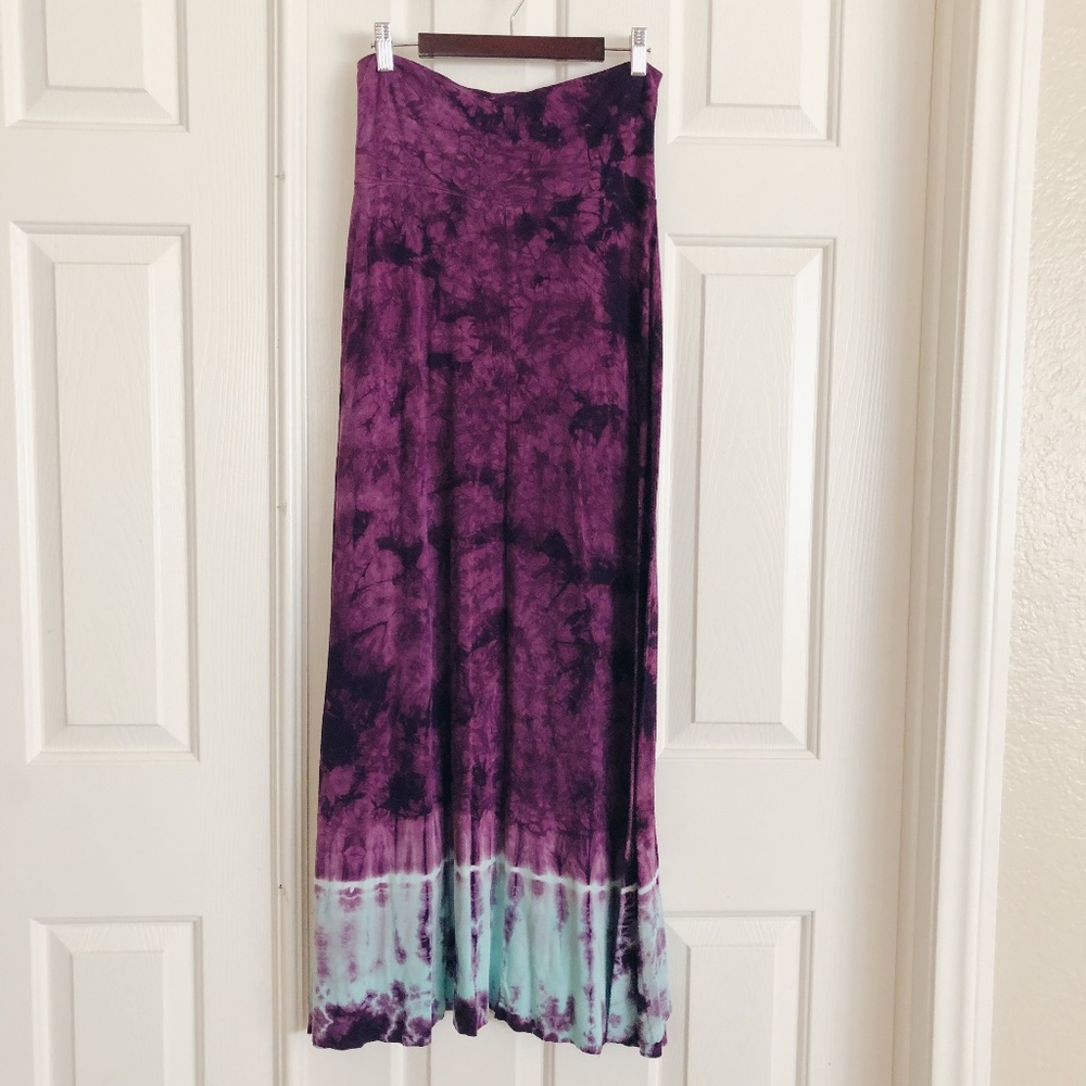 Lucky Brand Tie Dye Maxi Skirt